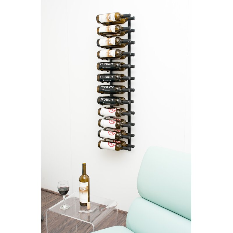 VintageView 24 Bottle Metal Wall Mounted Wine Rack & Reviews Wayfair
